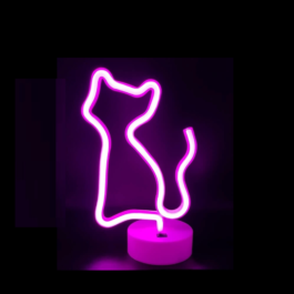 Φωτιστικό επιτραπέζιο νεον Γάτα